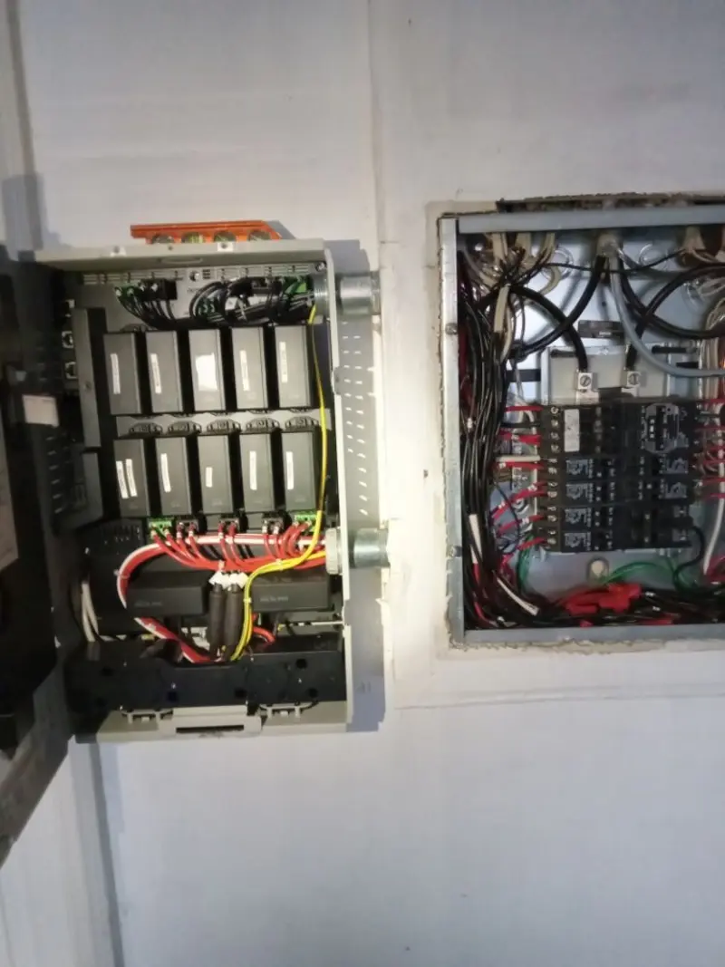Electrical panel upgrade completed for Security Camera Wiring in Palo Alto